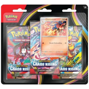INGLES Pokemon TCG Mega Evolution - Chaos Rising - 3-Pack Blister